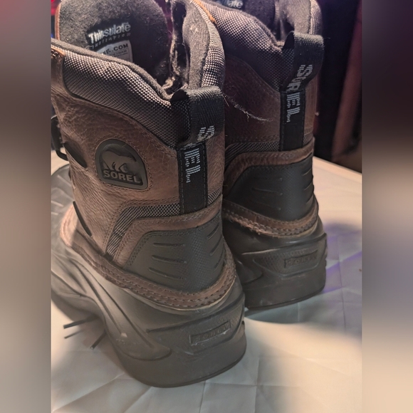 *Sorel Mens Avalanche Waterproof Outdoor Leather High Top Rubber Boots,Size 10.5 - Picture 7 of 11